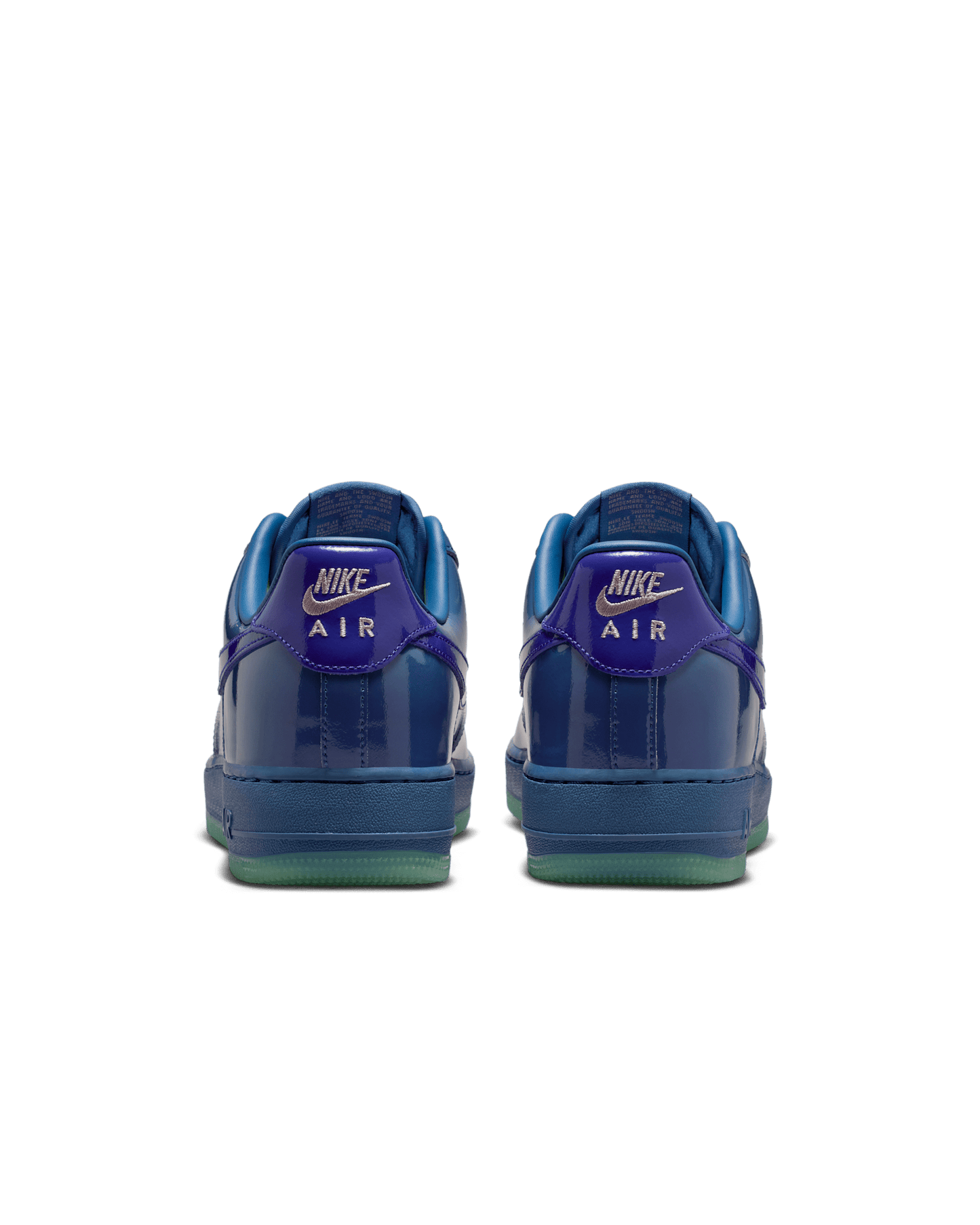 Nike Air Force 1 Low QS "Patent Leather" Mystic Navy and Grape Ice