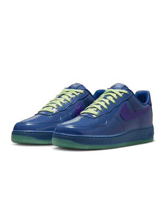 Nike Air Force 1 Low QS "Patent Leather" Mystic Navy and Grape Ice